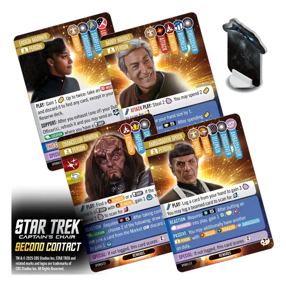 Star Trek: Captain's Chair Joc de Cărți Second Contact English Version poza produsului