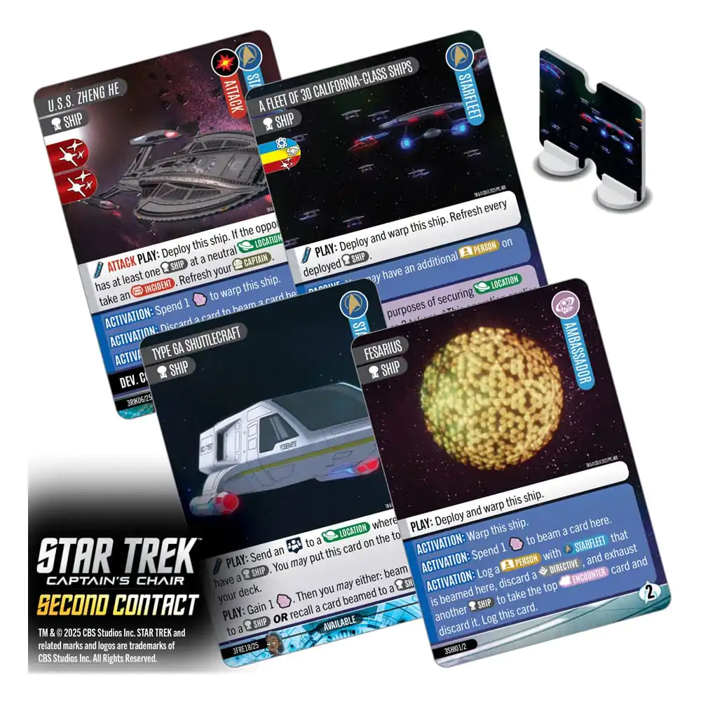 Star Trek: Captain's Chair Joc de Cărți Second Contact English Version poza produsului