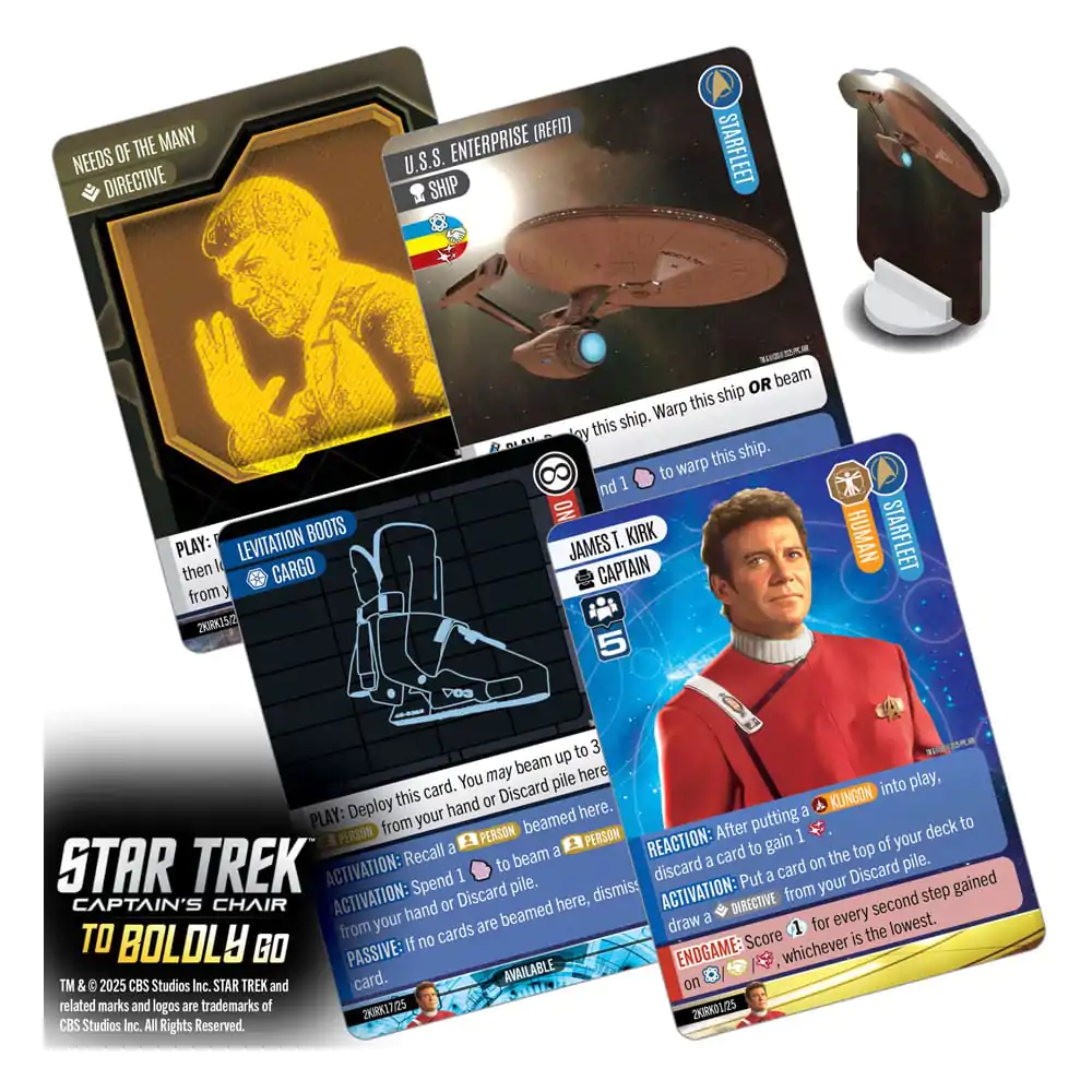 Star Trek: Captain's Chair Joc de Cărți To Boldly Go English Version poza produsului