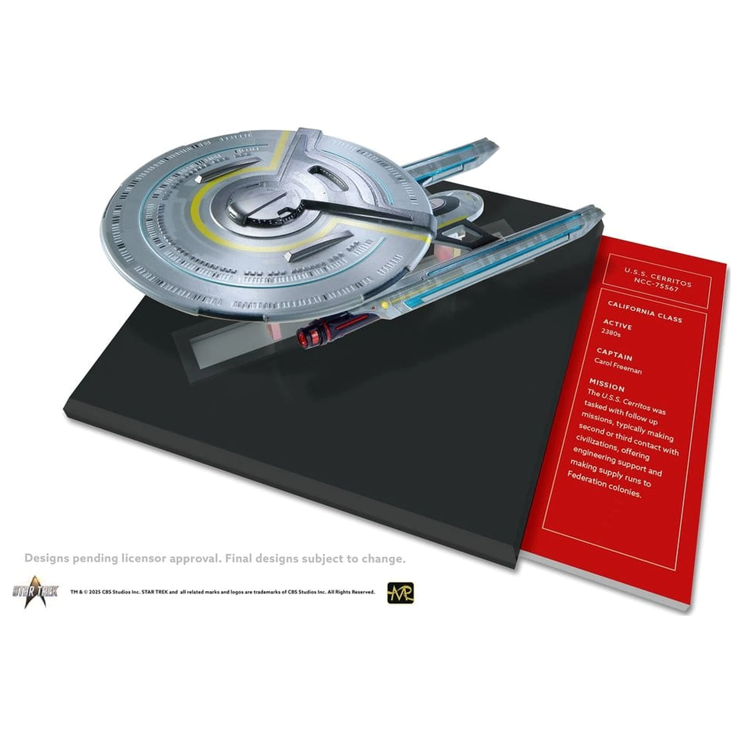 Model turnat sub presiune Star Trek U.S.S. Cerritos NCC-75667 10 cm poza produsului
