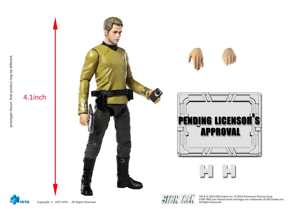 Figurină Mini Acțiune Star Trek Exquisite 1/18 Star Trek 2009 Kirk 10 cm poza produsului