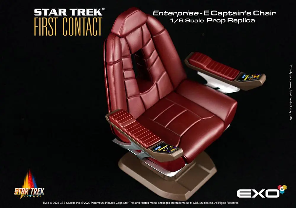 Star Trek: First Contact Replica 1/6 Scaunul Căpitanului Enterprise-E 15 cm poza produsului