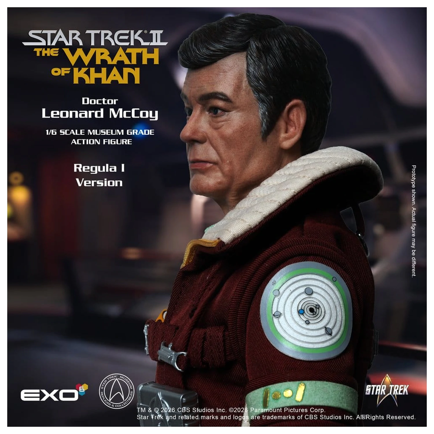 Star Trek II: The Wrath of Khan figurina de actiune 1/6 Dr. Leonard McCoy Regula I Versiune 30 cm poza produsului