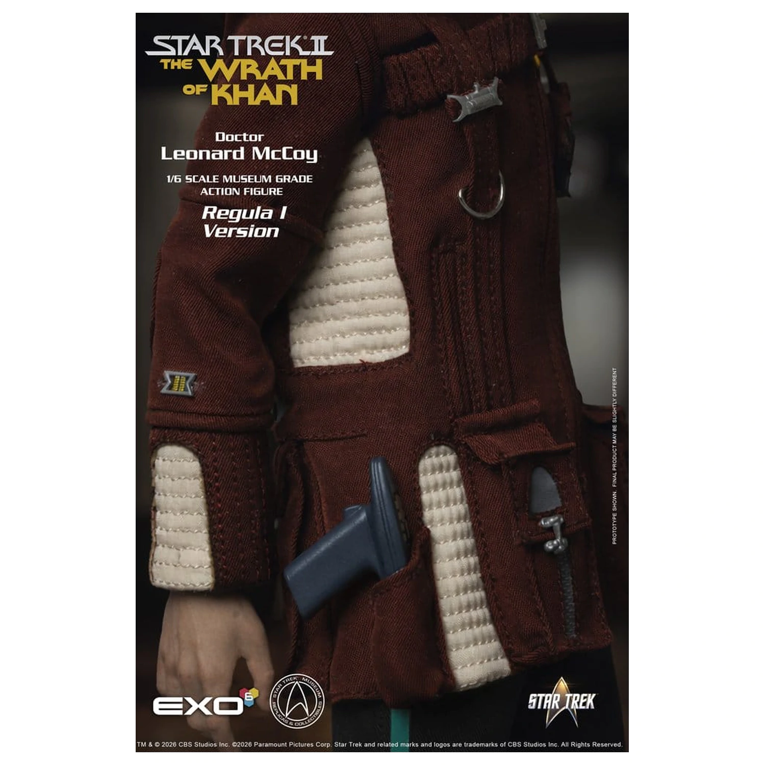 Star Trek II: The Wrath of Khan figurina de actiune 1/6 Dr. Leonard McCoy Regula I Versiune 30 cm poza produsului
