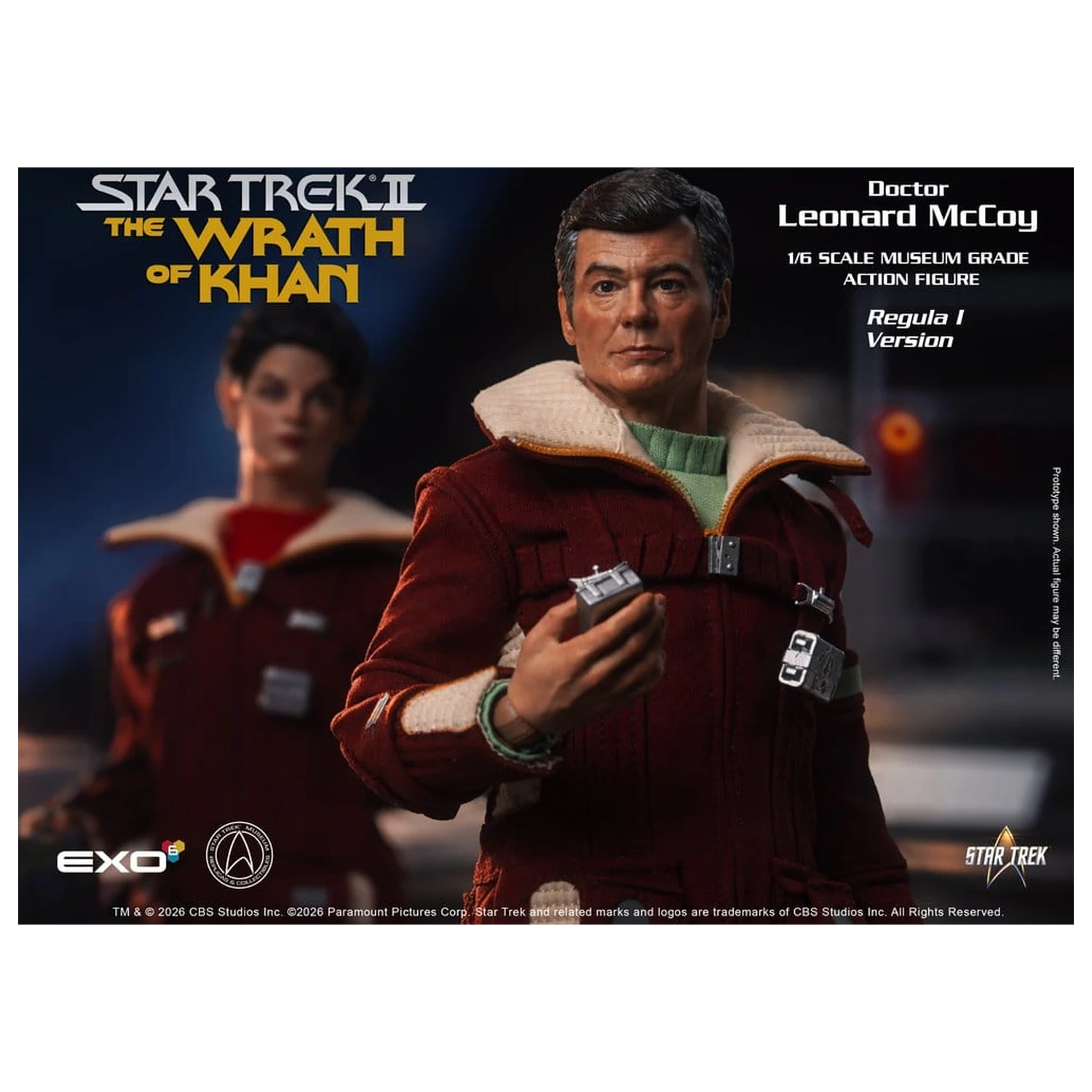 Star Trek II: The Wrath of Khan figurina de actiune 1/6 Dr. Leonard McCoy Regula I Versiune 30 cm poza produsului