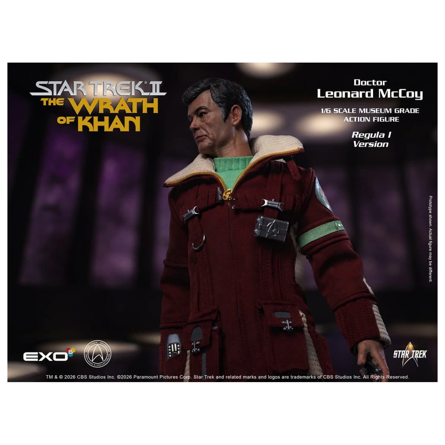 Star Trek II: The Wrath of Khan figurina de actiune 1/6 Dr. Leonard McCoy Regula I Versiune 30 cm poza produsului
