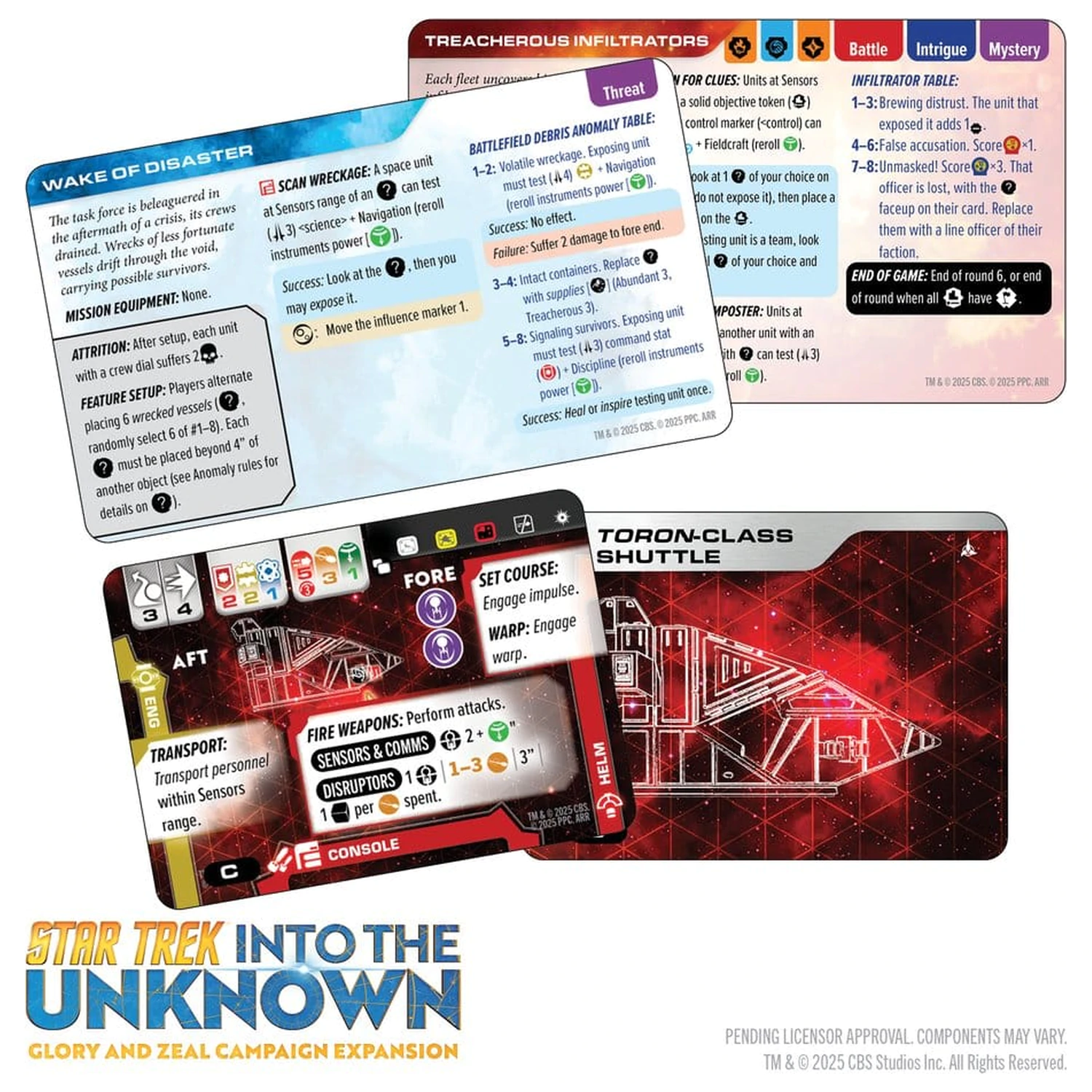 Star Trek: Into the Unknown Miniatures Game Expansion Glory and Zeal Versiune în limba engleză poza produsului