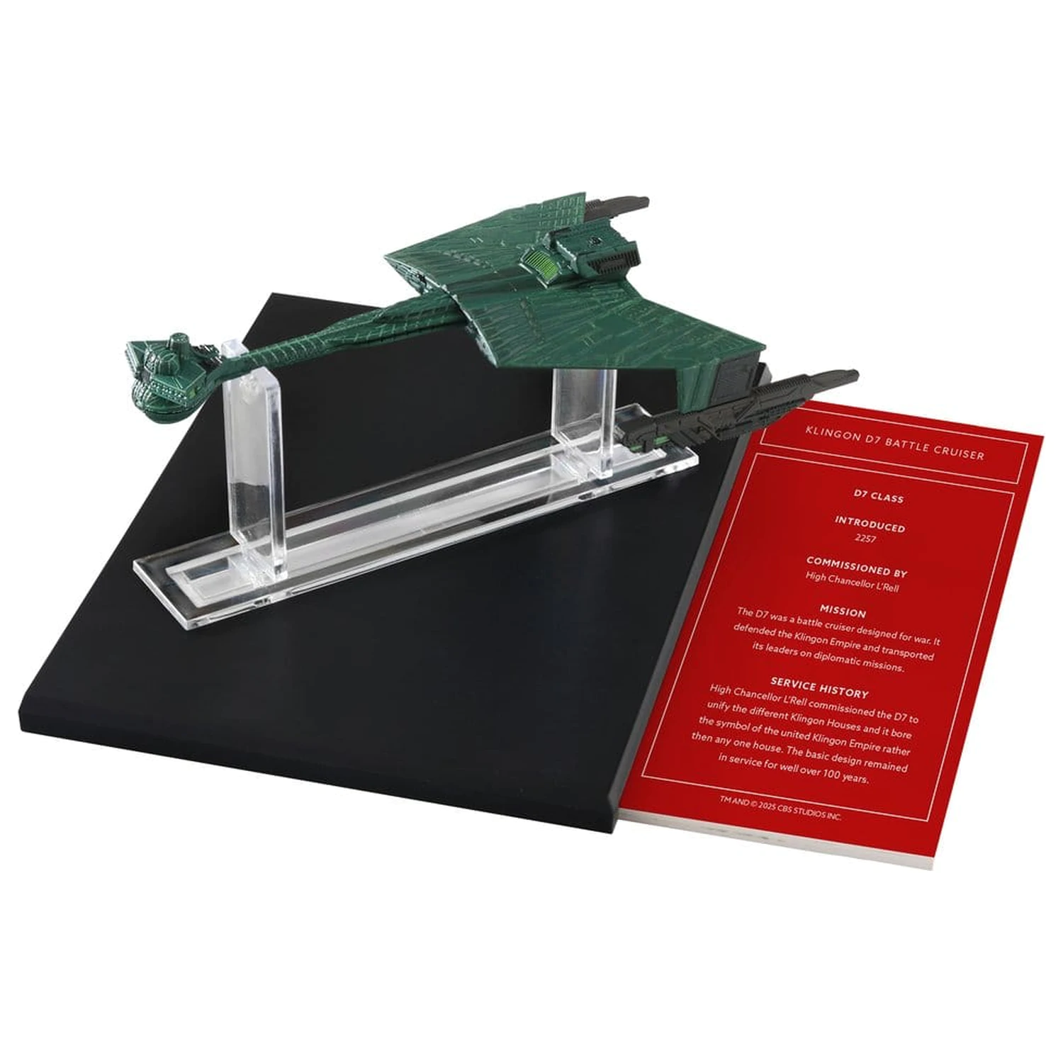 Star Trek Library Die-Cast Klingon D7 Battle Cruiser 10 cm poza produsului
