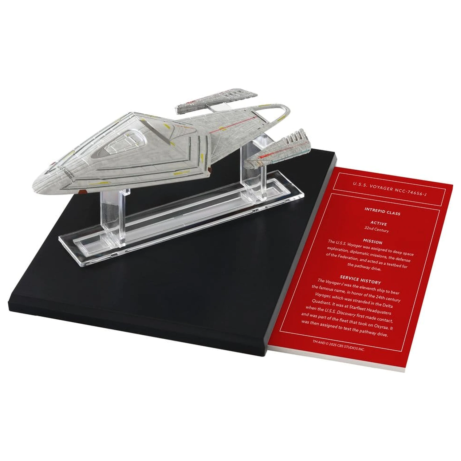 Star Trek Library Die-Cast U.S.S. Voyager NCC-74656-J 10 cm poza produsului