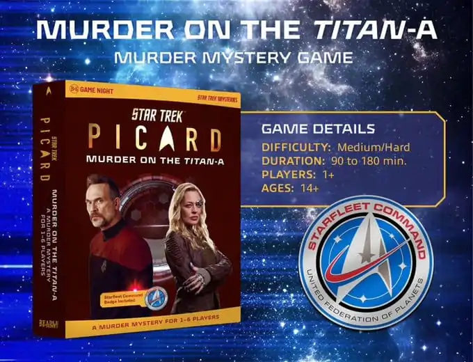 Star Trek Picard Joc de mister cu crime Murder on the Titan-A Versiunea engleza poza produsului