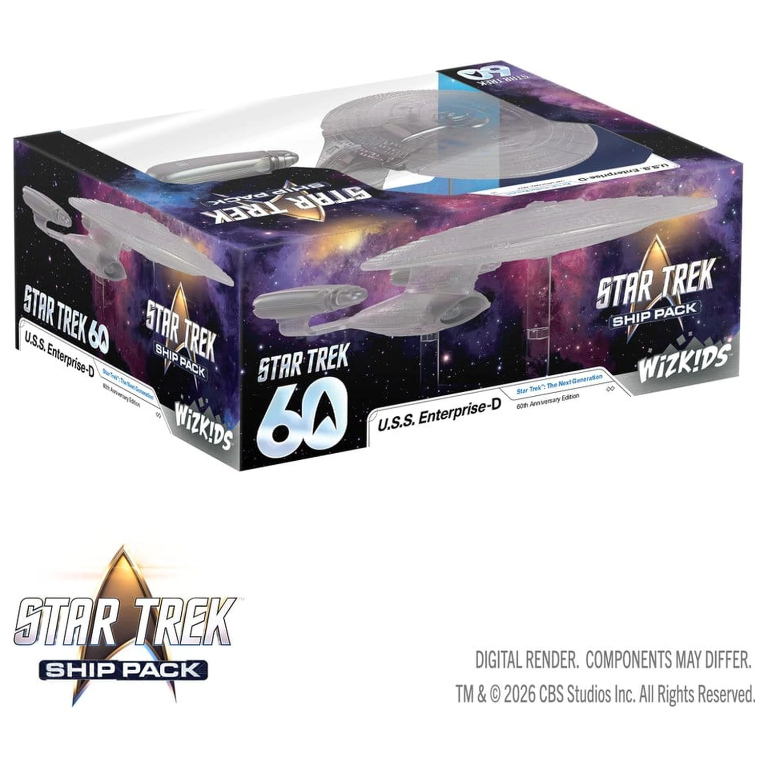 Star Trek Ship Pack Boxed miniaturi precolorate U.S.S. Enterprise - 60th Anniversary Edition 22 cm poza produsului