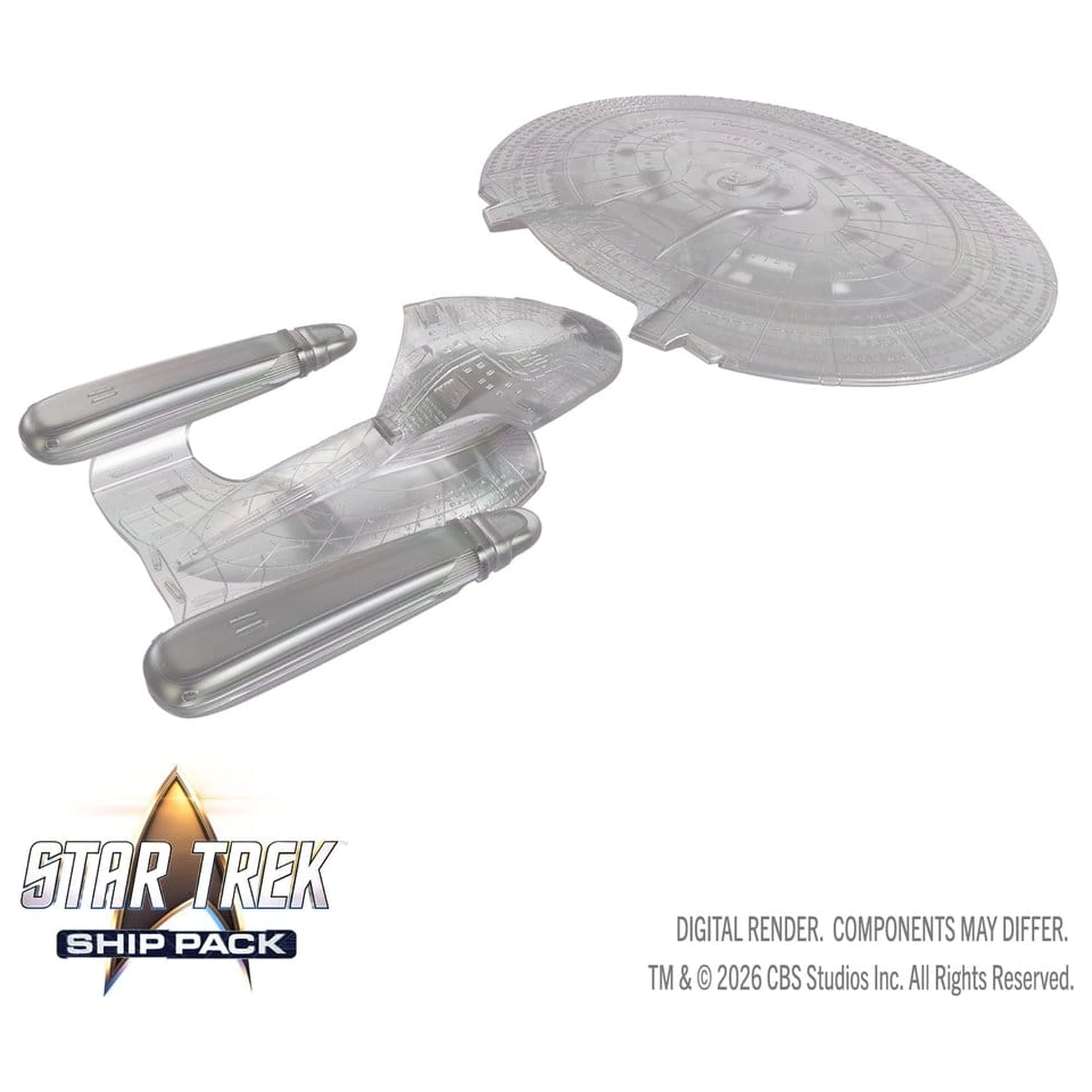 Star Trek Ship Pack Boxed miniaturi precolorate U.S.S. Enterprise - 60th Anniversary Edition 22 cm poza produsului