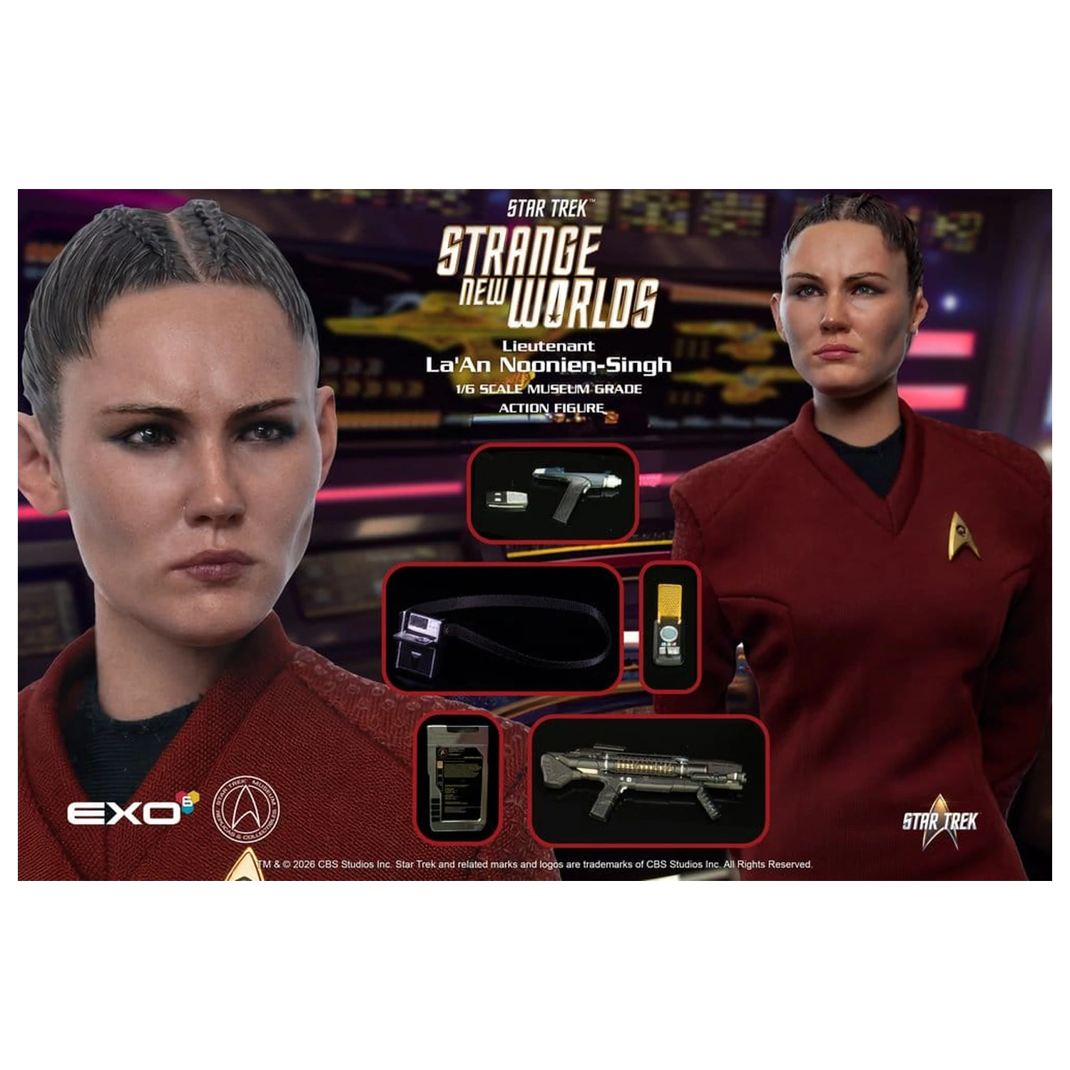 Star Trek: Strange New Worlds Figurina de actiune 1/6 Lt. La'An Noonien-Singh 28 cm poza produsului