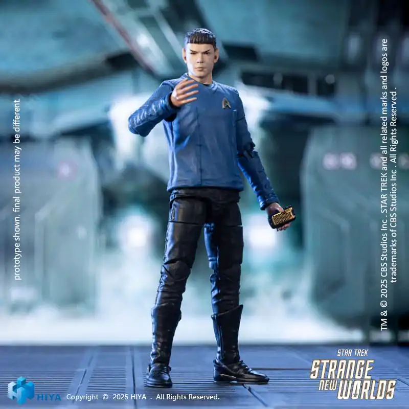 Star Trek Strange New Worlds Exquisite Mini Series Figurina de acțiune 1/18 Spock 11 cm poza produsului