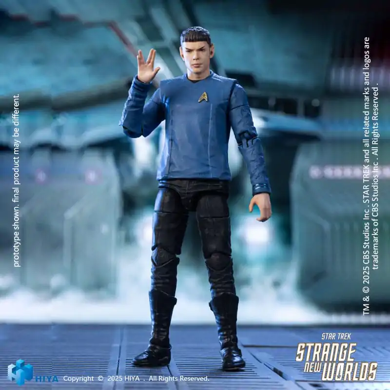 Star Trek Strange New Worlds Exquisite Mini Series Figurina de acțiune 1/18 Spock 11 cm poza produsului