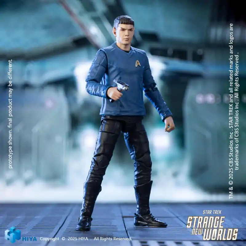 Star Trek Strange New Worlds Exquisite Mini Series Figurina de acțiune 1/18 Spock 11 cm poza produsului