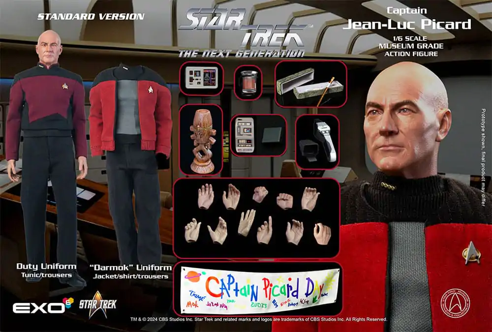 Star Trek: The Next Generation Figurina de actiune 1/6 Captain Jean-Luc Picard 30 cm poza produsului