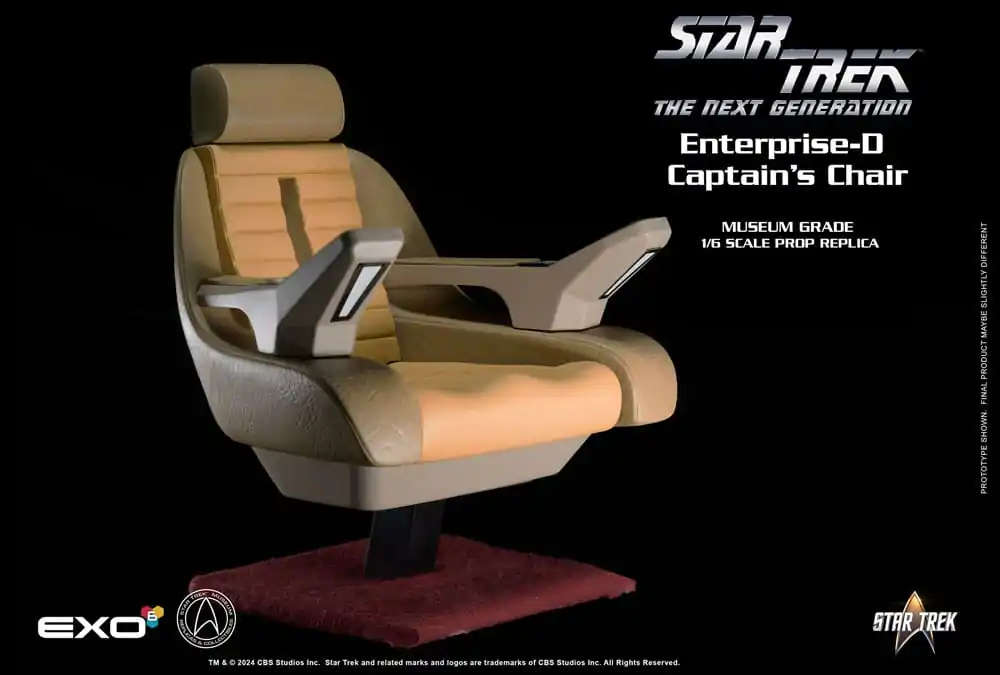 Star Trek: The Next Generation 1/6 Scaunul Căpitanului Enterprise-D 19 cm poza produsului