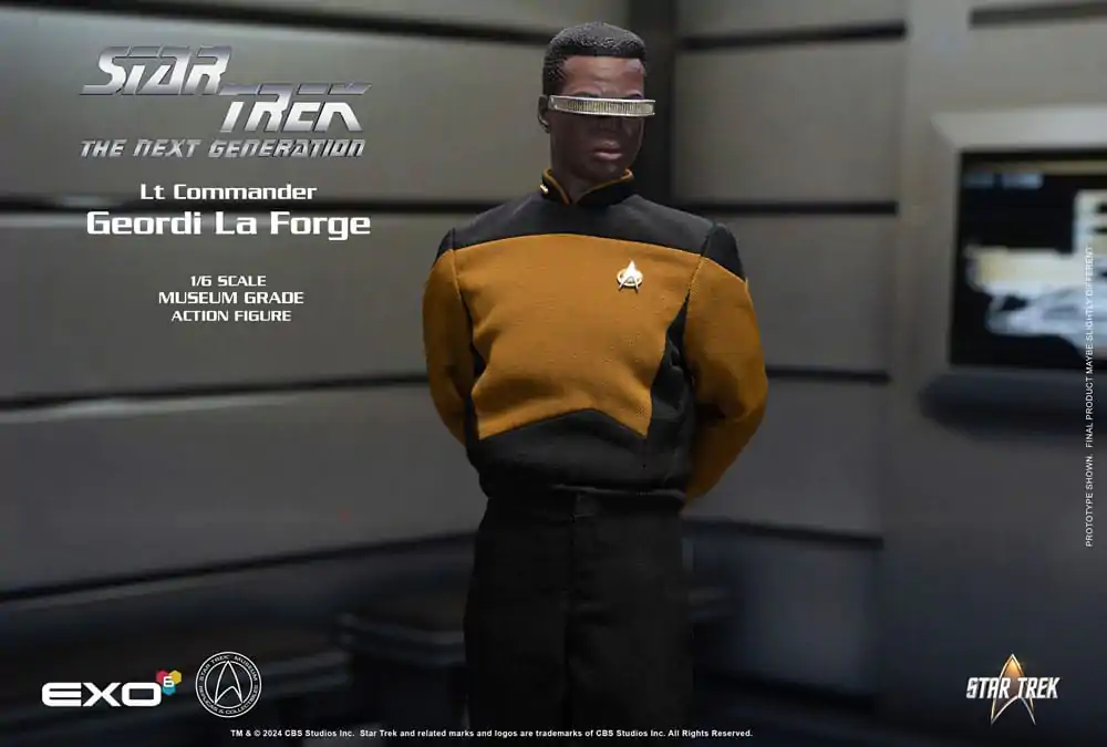 Star Trek: The Next Generation Figurina de acțiune 1/6 Lt. Commander Geordi La Forge (Essentials Version) 28 cm poza produsului
