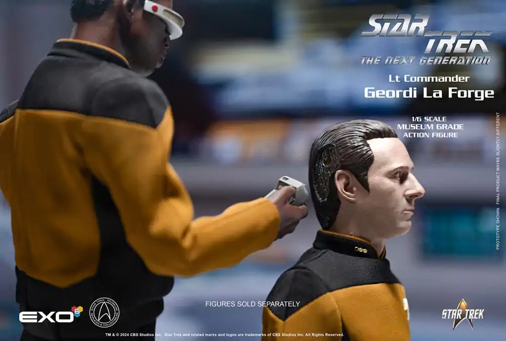 Star Trek: The Next Generation Figurina de acțiune 1/6 Lt. Commander Geordi La Forge (Essentials Version) 28 cm poza produsului