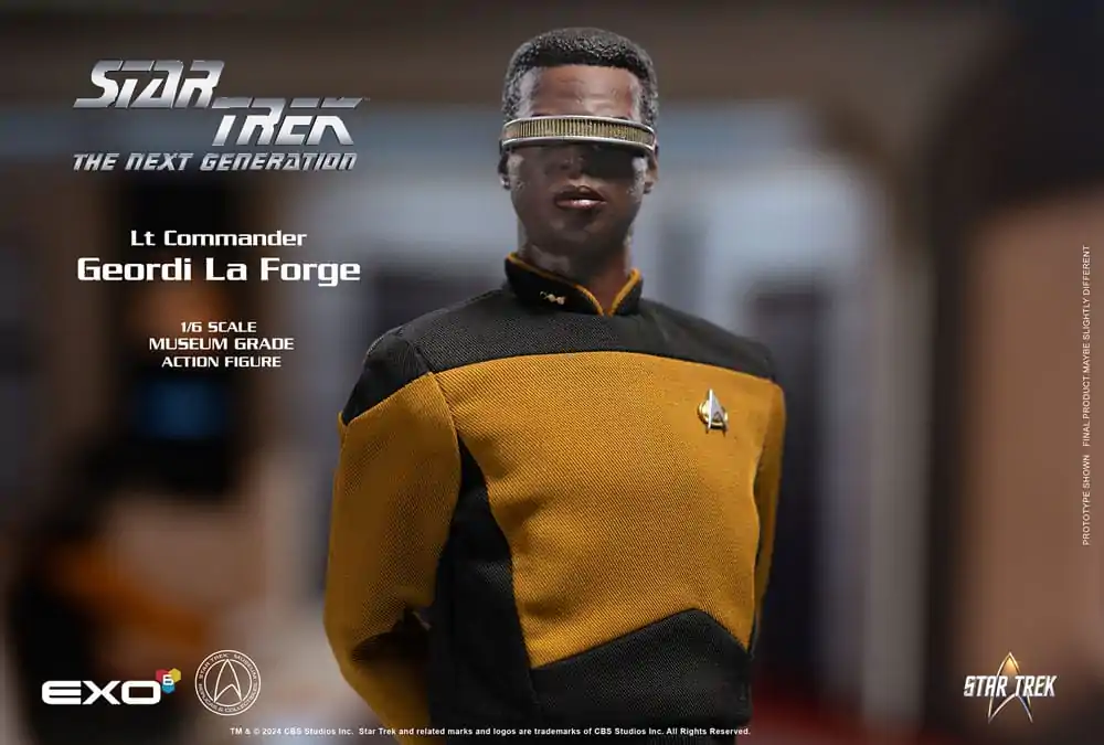 Star Trek: The Next Generation Figurina de acțiune 1/6 Lt. Commander Geordi La Forge (Essentials Version) 28 cm poza produsului