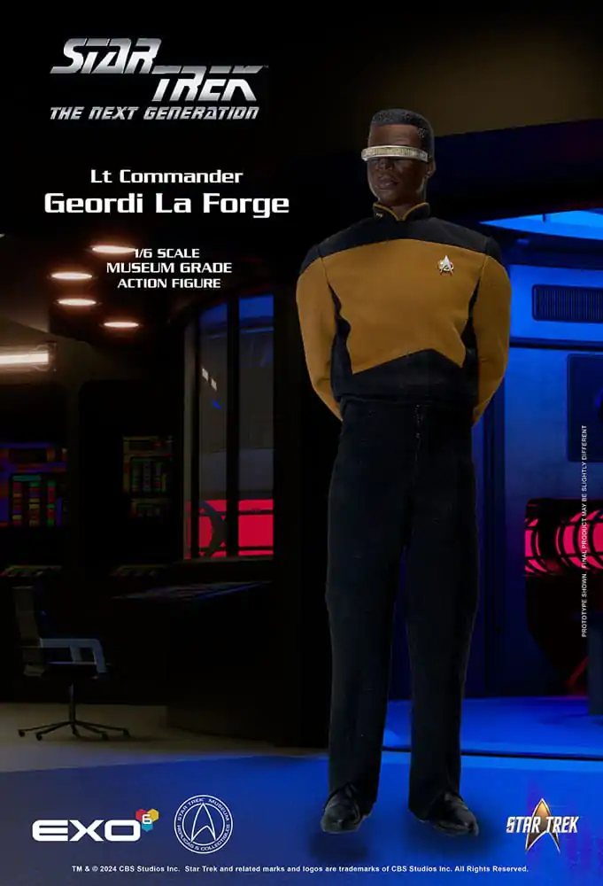 Star Trek: The Next Generation Figurina de acțiune 1/6 Lt. Commander Geordi La Forge (Essentials Version) 28 cm poza produsului