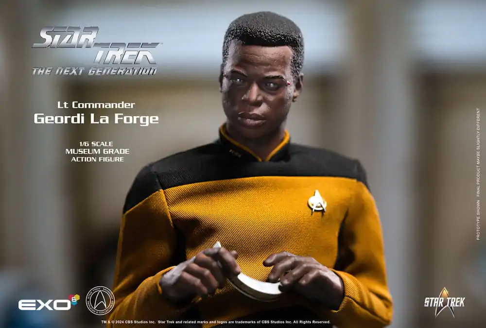 Star Trek: The Next Generation Figurina de acțiune 1/6 Lt. Commander Geordi La Forge (Essentials Version) 28 cm poza produsului