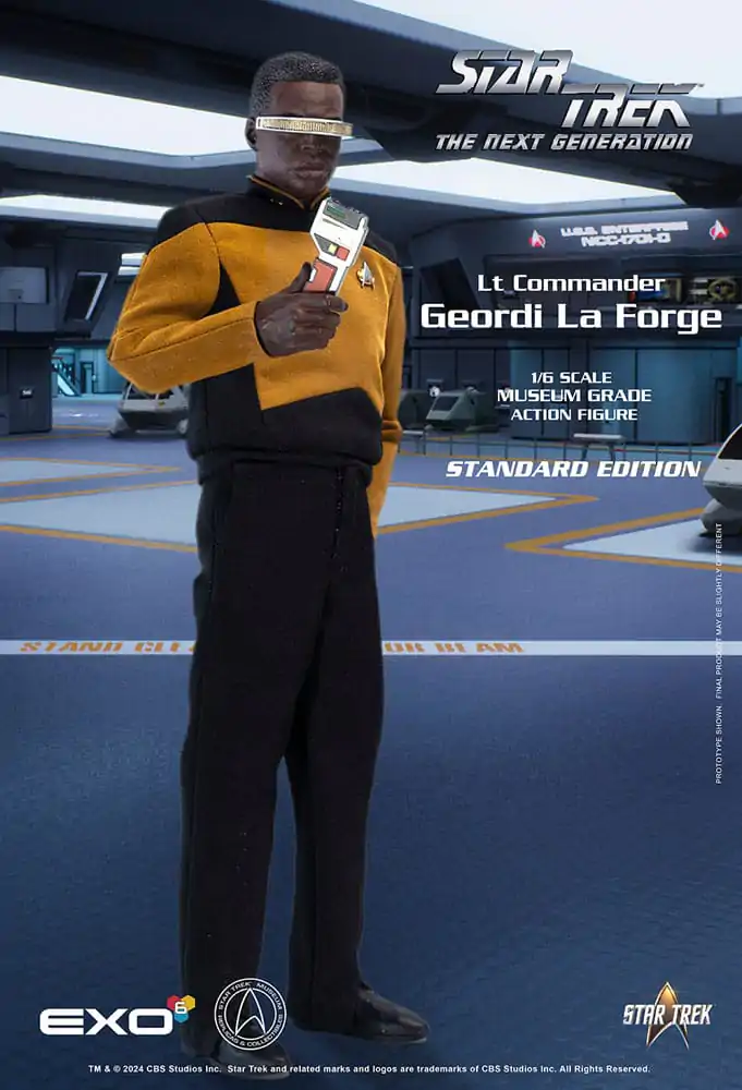 Figurină de acțiune Star Trek: The Next Generation 1/6 Lt. Commander Geordi La Forge (Standard Version) 28 cm poza produsului