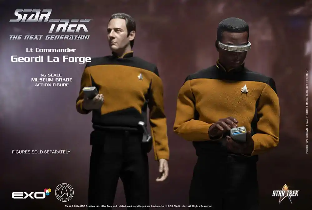 Figurină de acțiune Star Trek: The Next Generation 1/6 Lt. Commander Geordi La Forge (Standard Version) 28 cm poza produsului