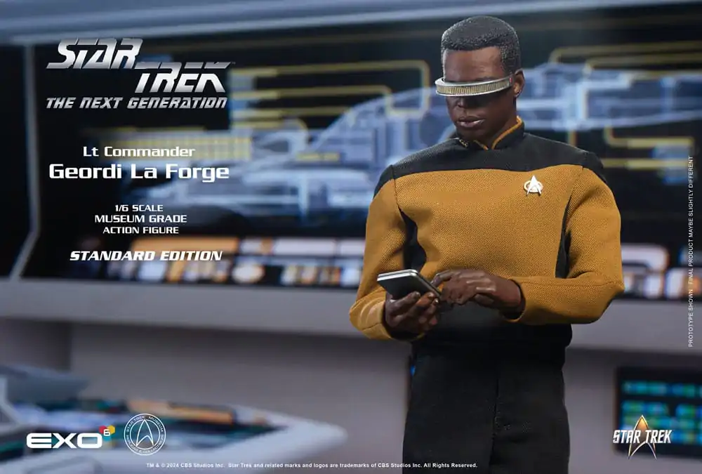 Figurină de acțiune Star Trek: The Next Generation 1/6 Lt. Commander Geordi La Forge (Standard Version) 28 cm poza produsului