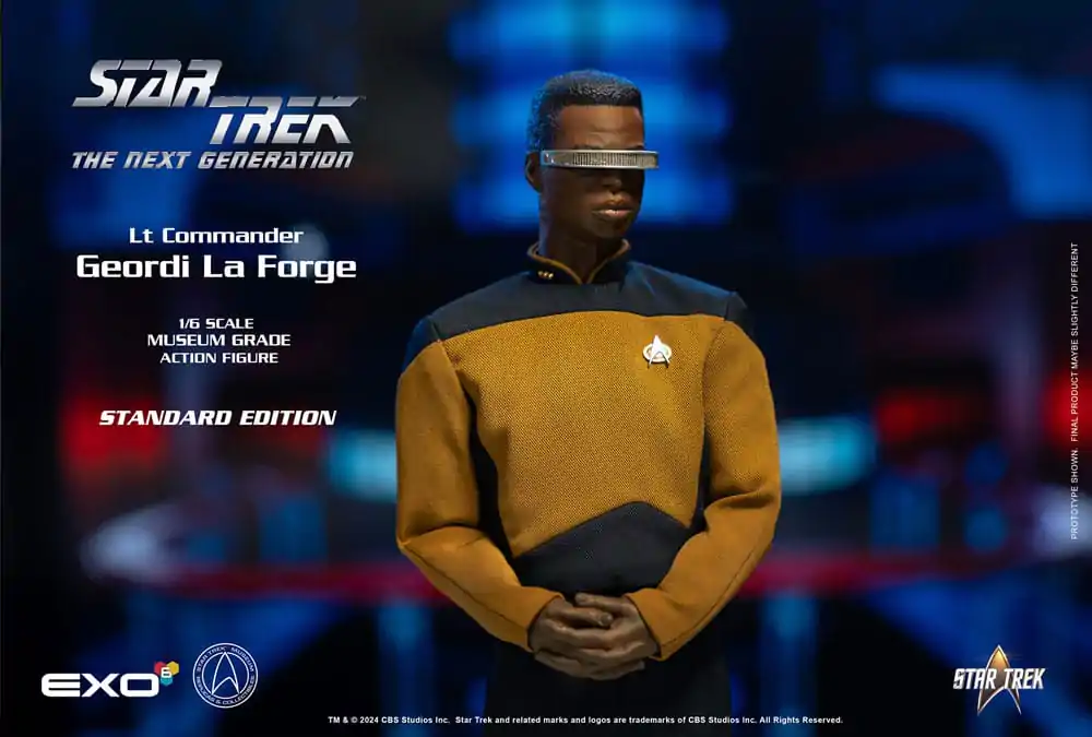 Figurină de acțiune Star Trek: The Next Generation 1/6 Lt. Commander Geordi La Forge (Standard Version) 28 cm poza produsului
