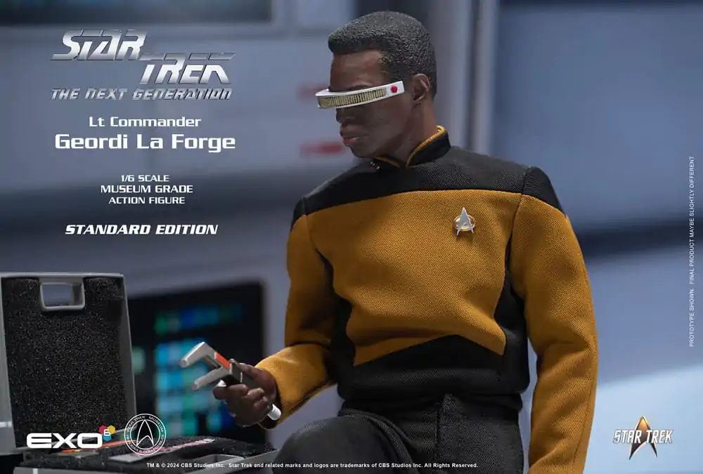 Figurină de acțiune Star Trek: The Next Generation 1/6 Lt. Commander Geordi La Forge (Standard Version) 28 cm poza produsului