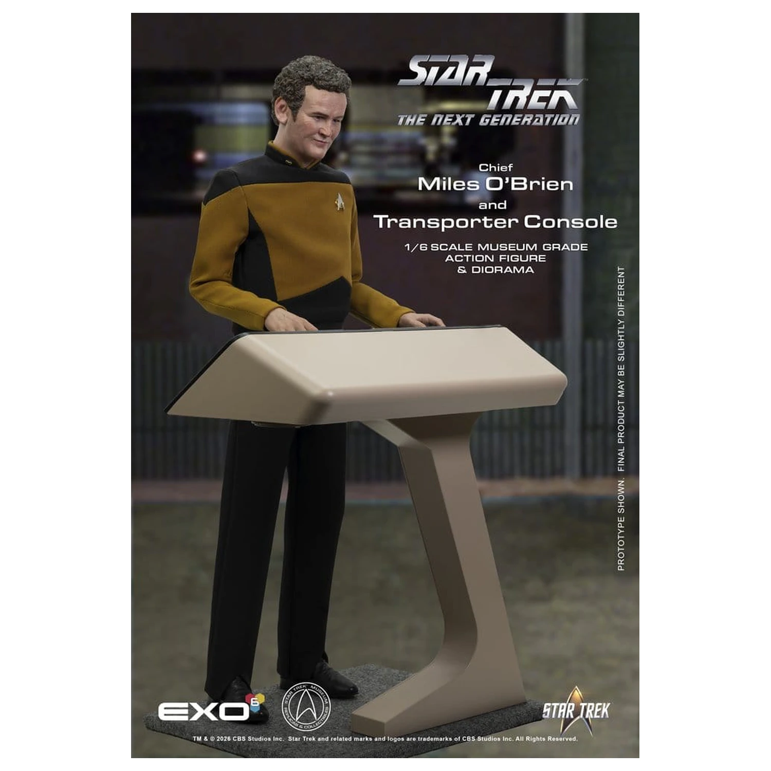 Star Trek: The Next Generation figurina de acțiune 1/6 Chief Miles O'Brien cu Transporter Console 30 cm poza produsului