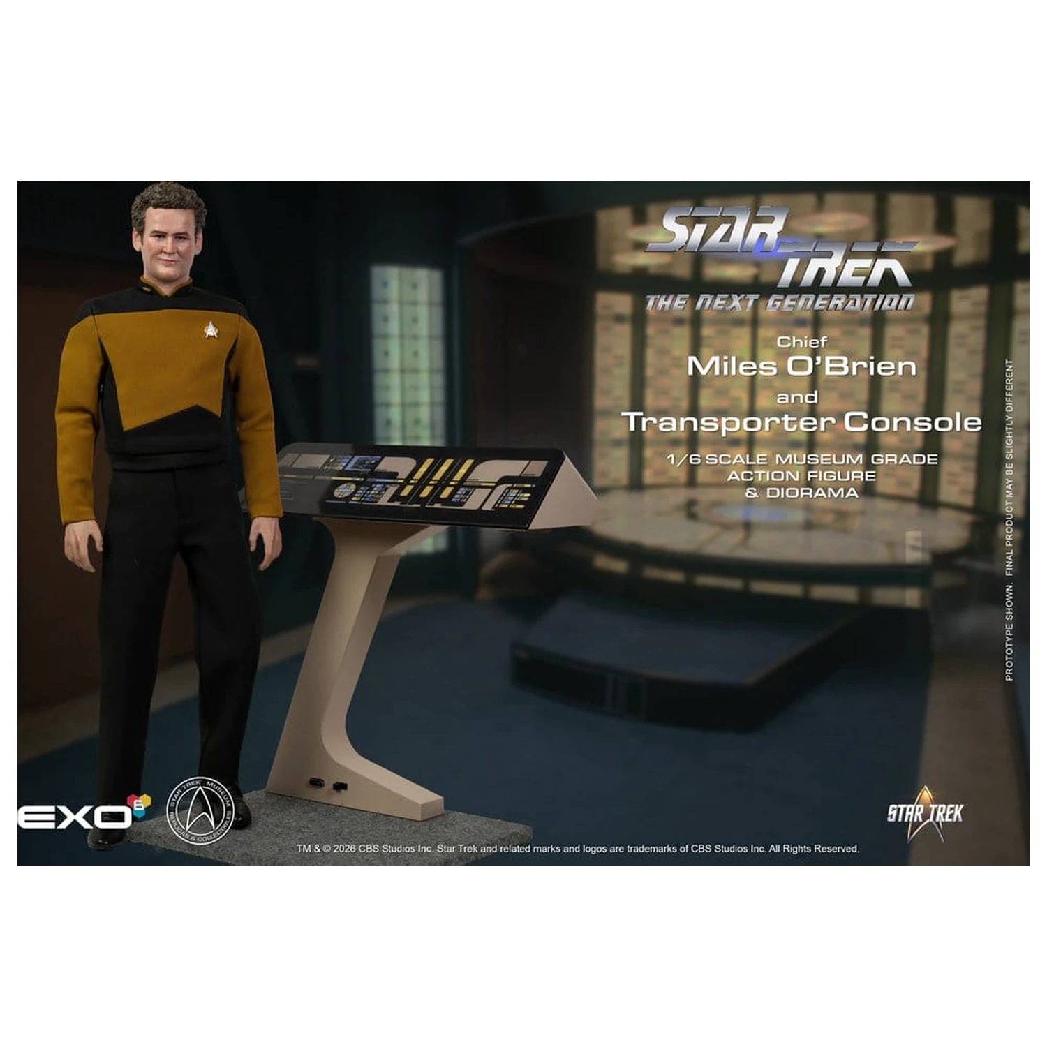 Star Trek: The Next Generation figurina de acțiune 1/6 Chief Miles O'Brien cu Transporter Console 30 cm poza produsului