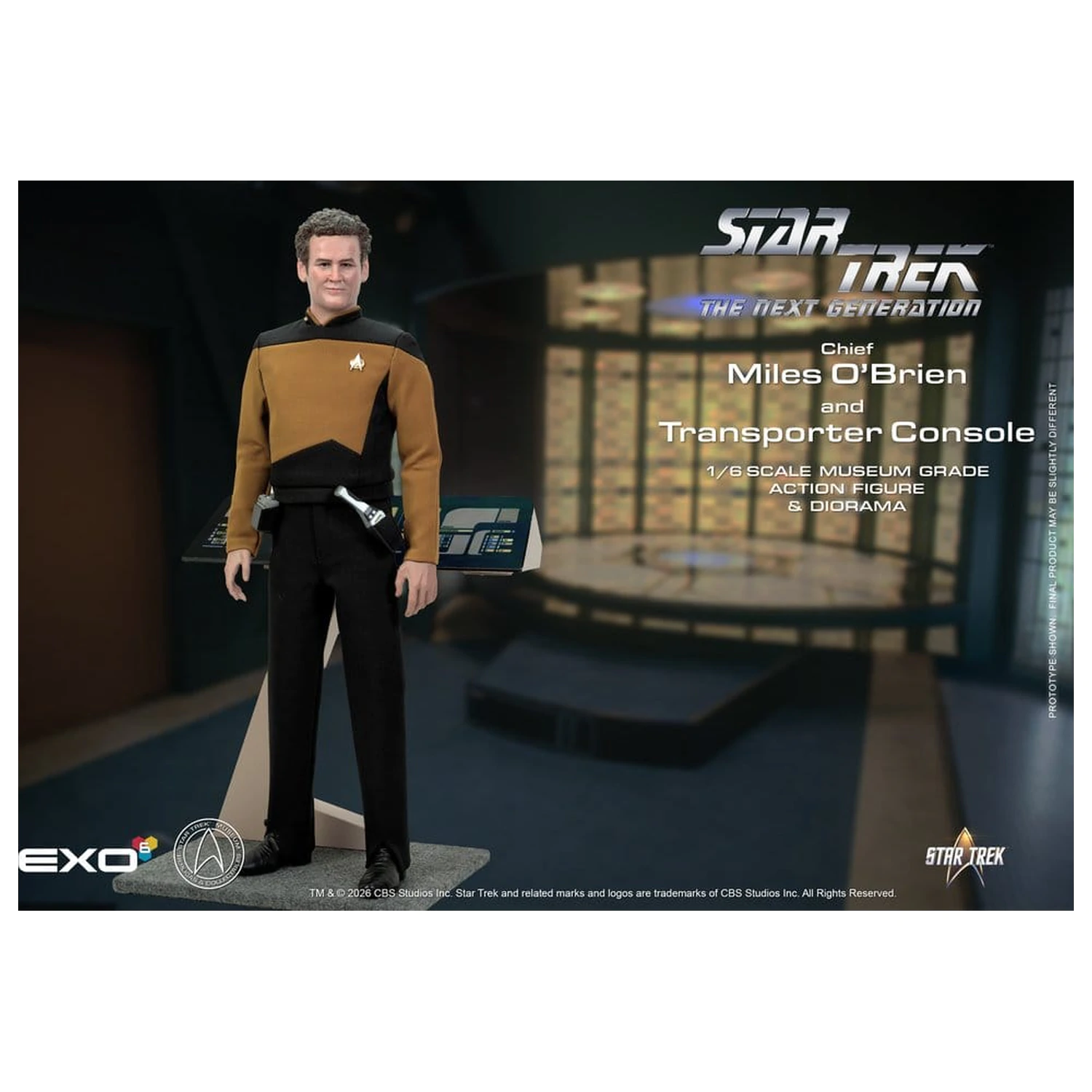 Star Trek: The Next Generation figurina de acțiune 1/6 Chief Miles O'Brien cu Transporter Console 30 cm poza produsului