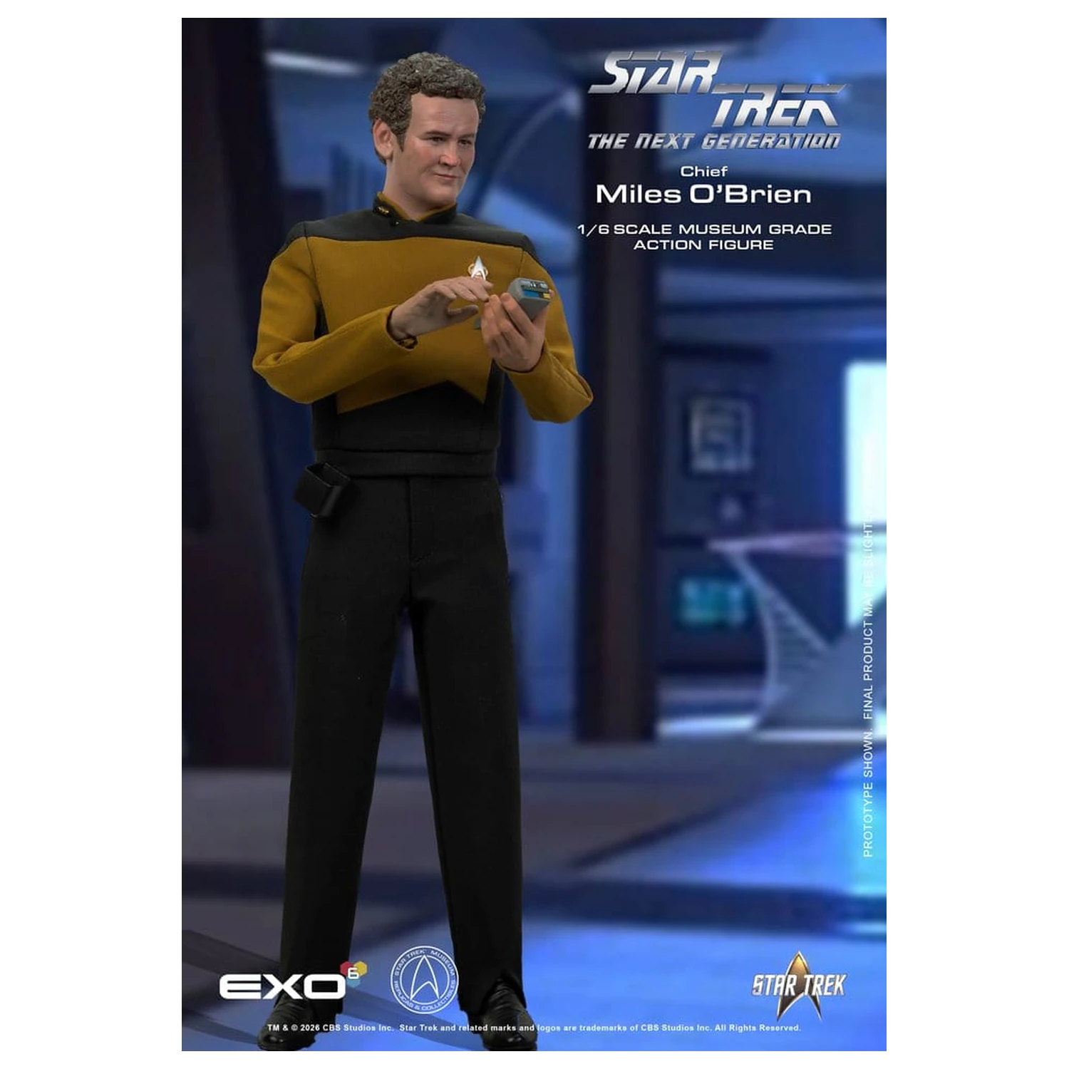 Star Trek: The Next Generation figurina de acțiune 1/6 Chief Miles O'Brien cu Transporter Console 30 cm poza produsului