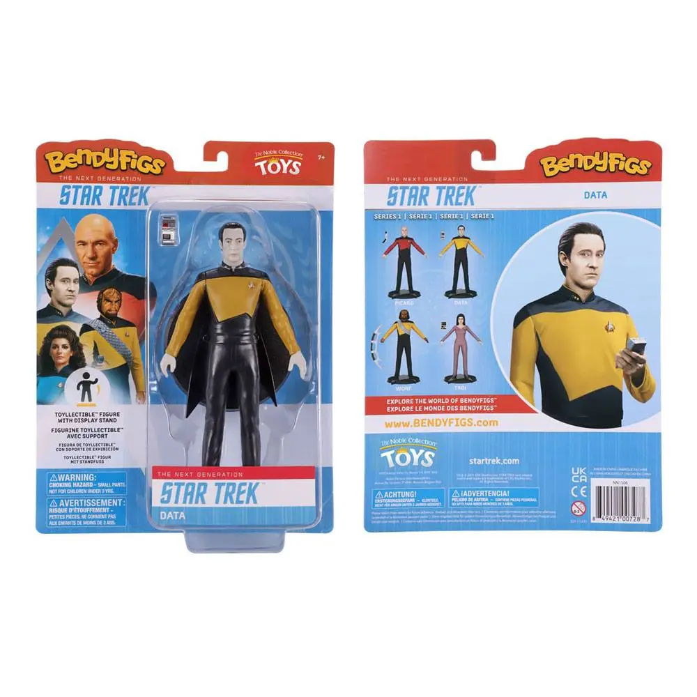 Star Trek: The Next Generation Bendyfigs Figurina Flexibilă Lt. Cmdr. Data 19 cm poza produsului