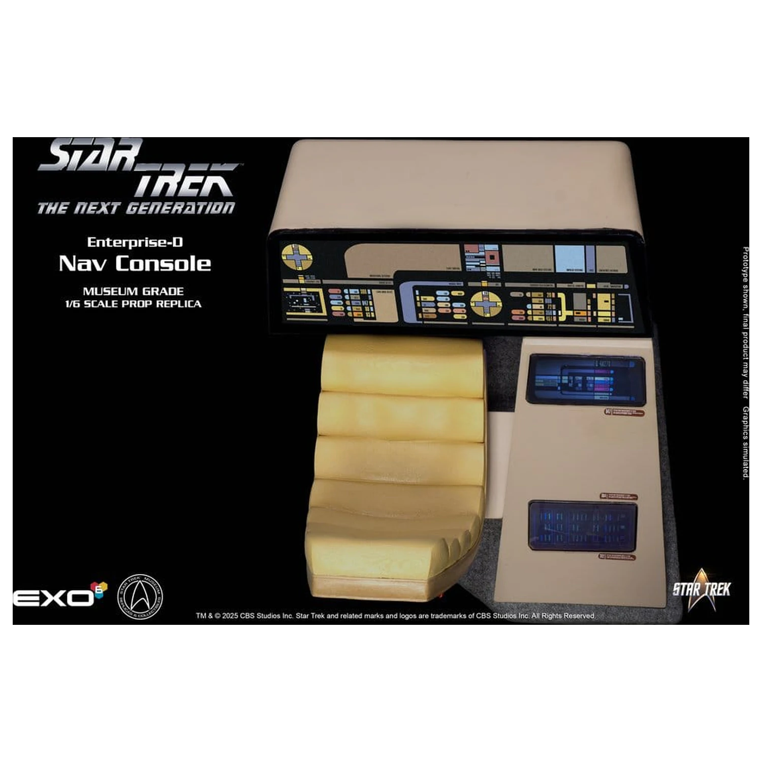 Star Trek: The Next Generation Replica 1/6 Consola CONN de pe puntea navei Enterprise-D poza produsului