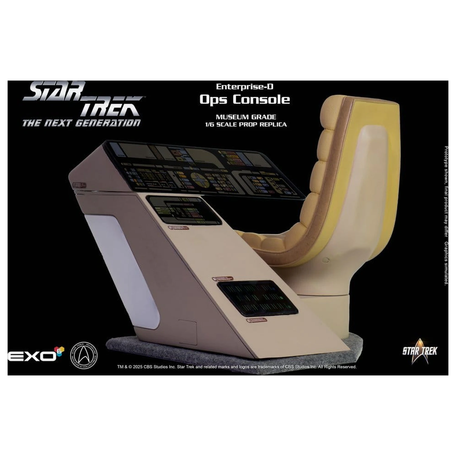 Star Trek: The Next Generation Replica 1/6 Consola Pod de comanda OPS Enterprise-D poza produsului