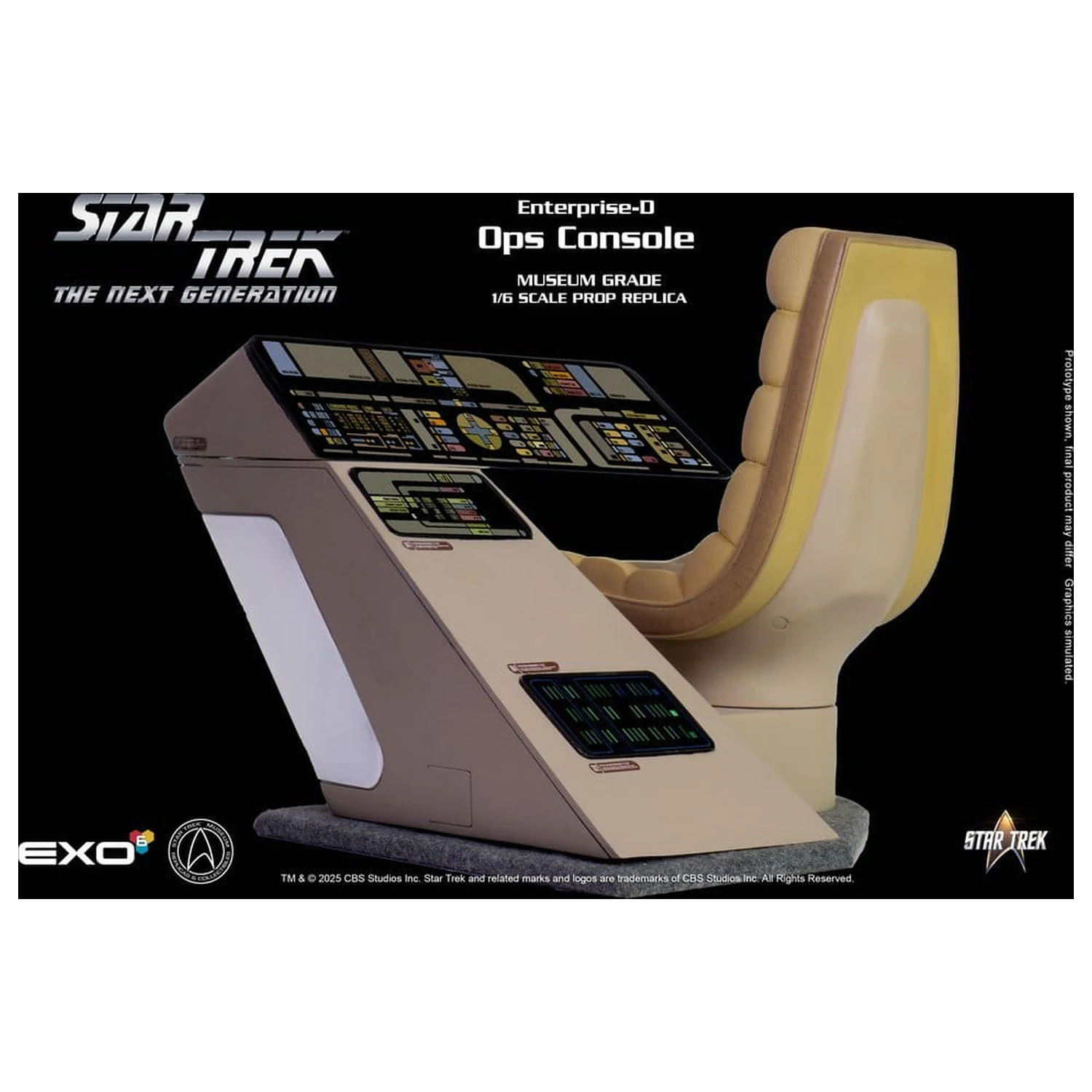 Star Trek: The Next Generation Replica 1/6 Consola Pod de comanda OPS Enterprise-D poza produsului