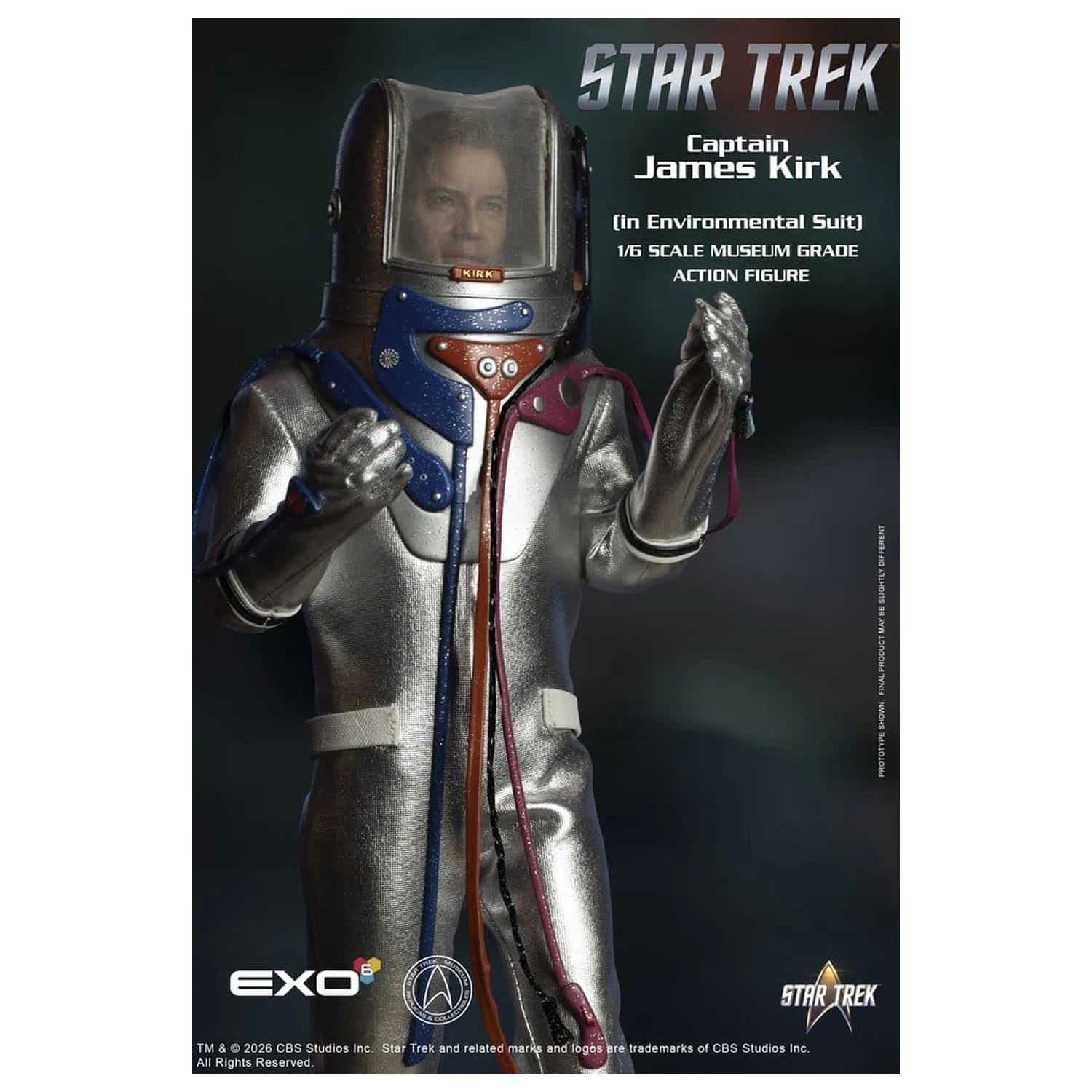 Star Trek: The Original Series Figurina de acțiune 1/6 Captain James T. Kirk (in Environmental Suit) 29 cm poza produsului