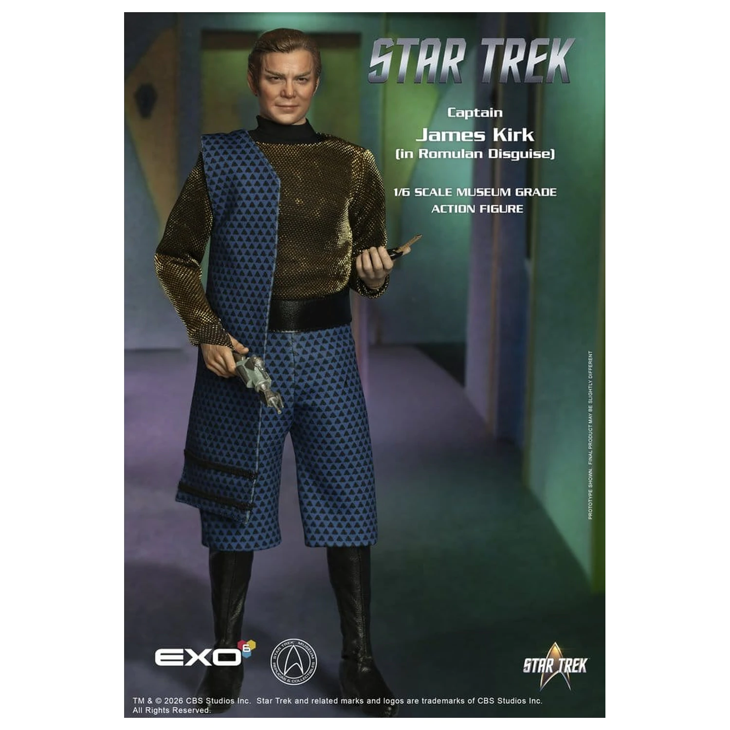 Star Trek: The Original Series Figurina de actiune 1/6 Captain James T. Kirk (Romulan Disguise) 29 cm poza produsului