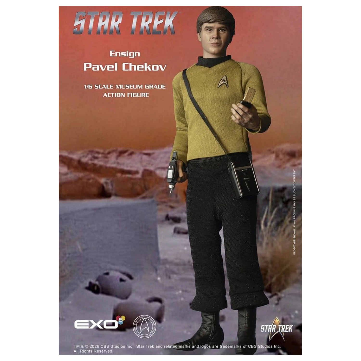 Star Trek: The Original Series Figurina de actiune 1/6 Ensign Pavel Chekov 30 cm poza produsului