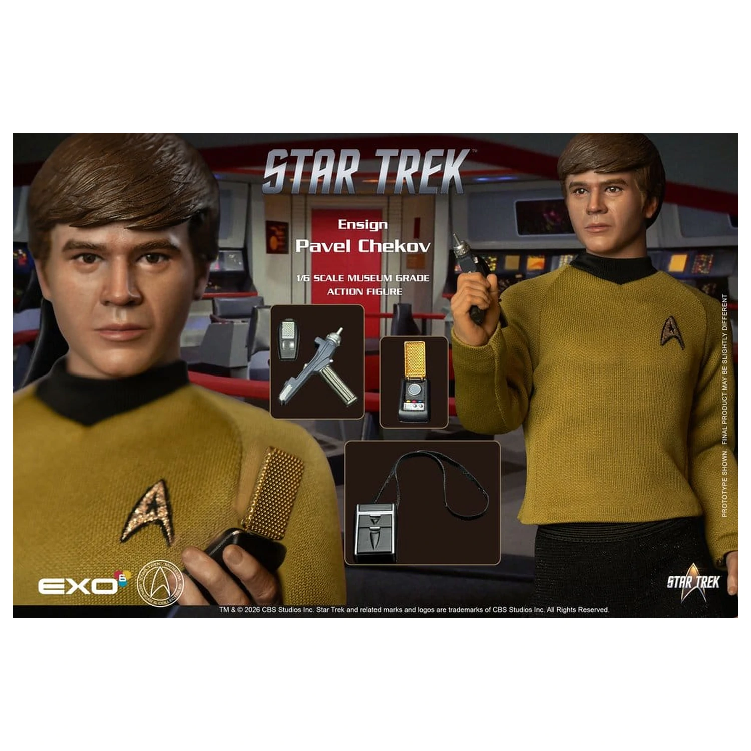 Star Trek: The Original Series Figurina de actiune 1/6 Ensign Pavel Chekov 30 cm poza produsului