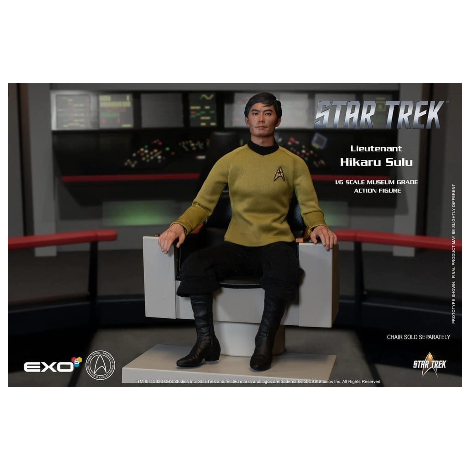 Figurina de actiune Star Trek: The Original Series 1/6 Lt. Sulu 30 cm poza produsului