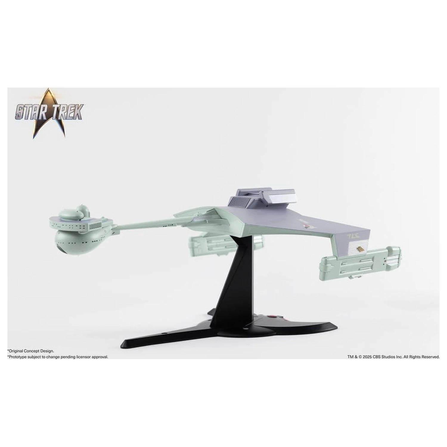 Star Trek TOS DieCast Replica la scara 1/350 a navetei de război Klingon D7 Original Concept Design heo EU Exclusive 66 cm poza produsului