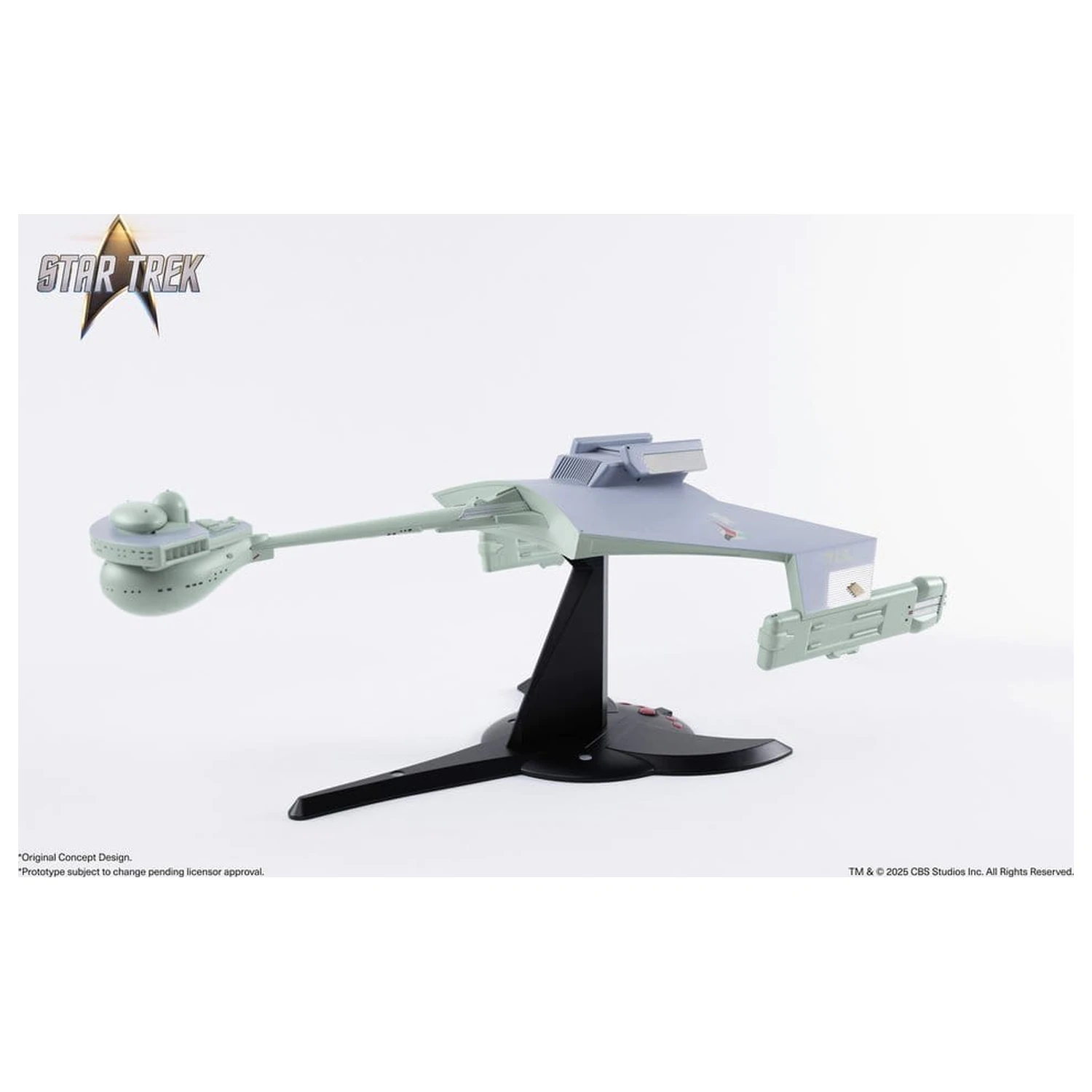 Star Trek TOS DieCast Replica la scara 1/350 a navetei de război Klingon D7 Original Concept Design heo EU Exclusive 66 cm poza produsului