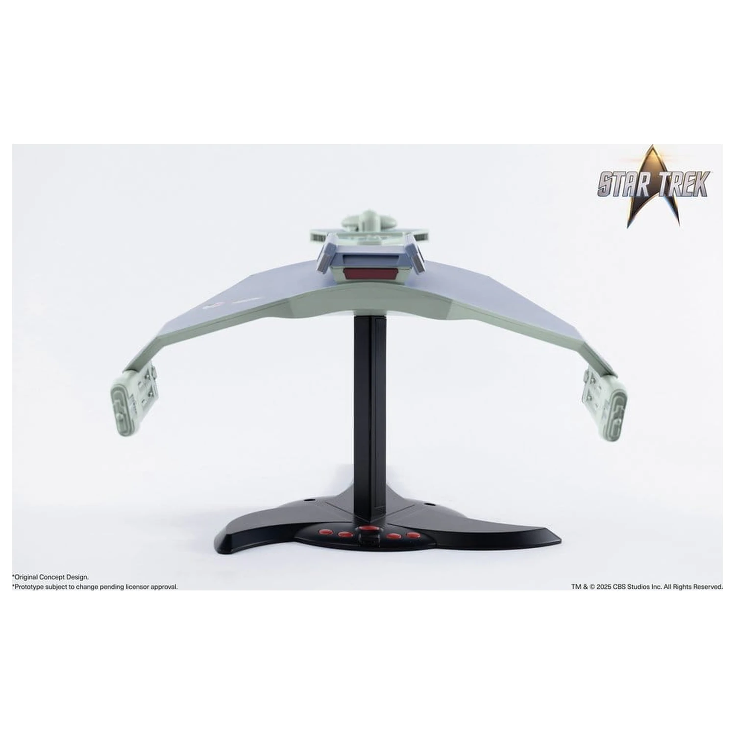 Star Trek TOS DieCast Replica la scara 1/350 a navetei de război Klingon D7 Original Concept Design heo EU Exclusive 66 cm poza produsului
