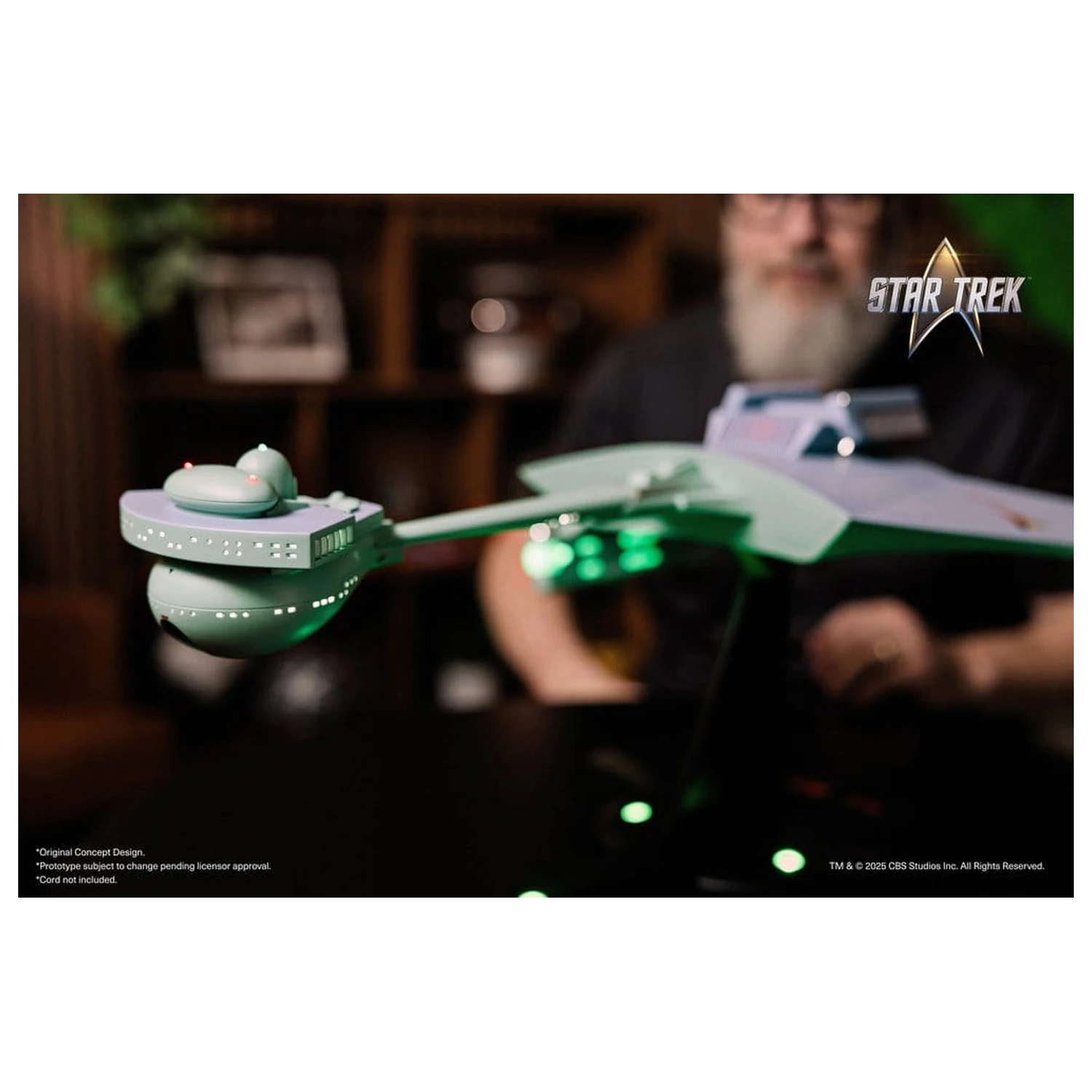 Star Trek TOS DieCast Replica la scara 1/350 a navetei de război Klingon D7 Original Concept Design heo EU Exclusive 66 cm poza produsului