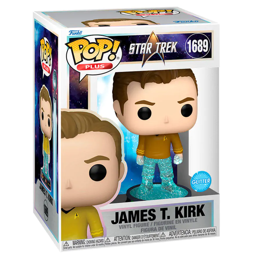 Figurină de vinil Star Trek Transporter Funko POP! Plus Movies Kirk 9 cm poza produsului